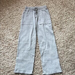 TNA Aritzia Heather Gray Wide Leg Lounge Pant